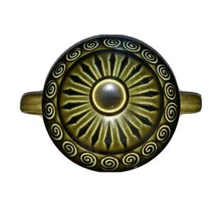 Vintage  Pottery Green Jug Jar